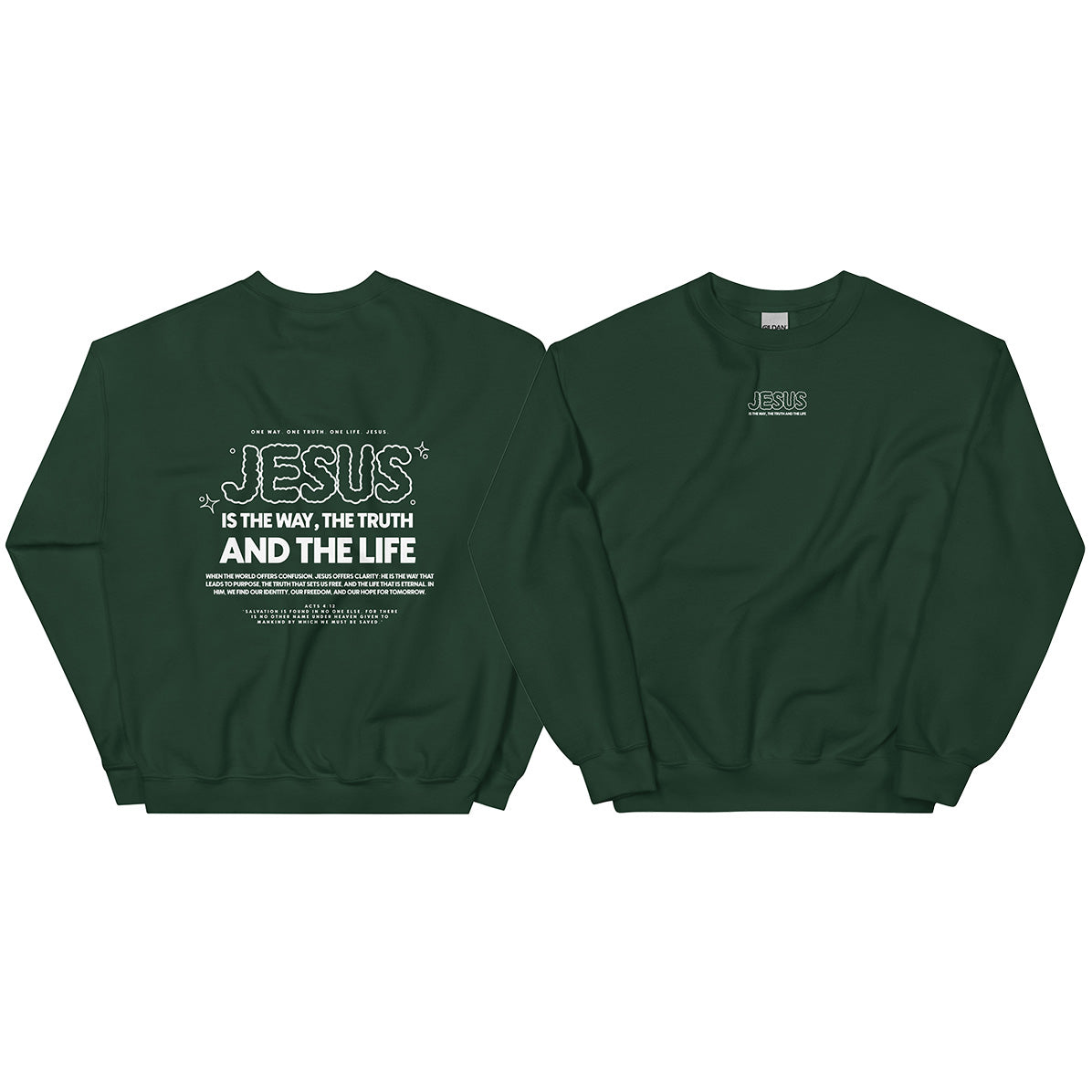 Christian Sweater "Jesus is the way, the truth and the life" Unisex