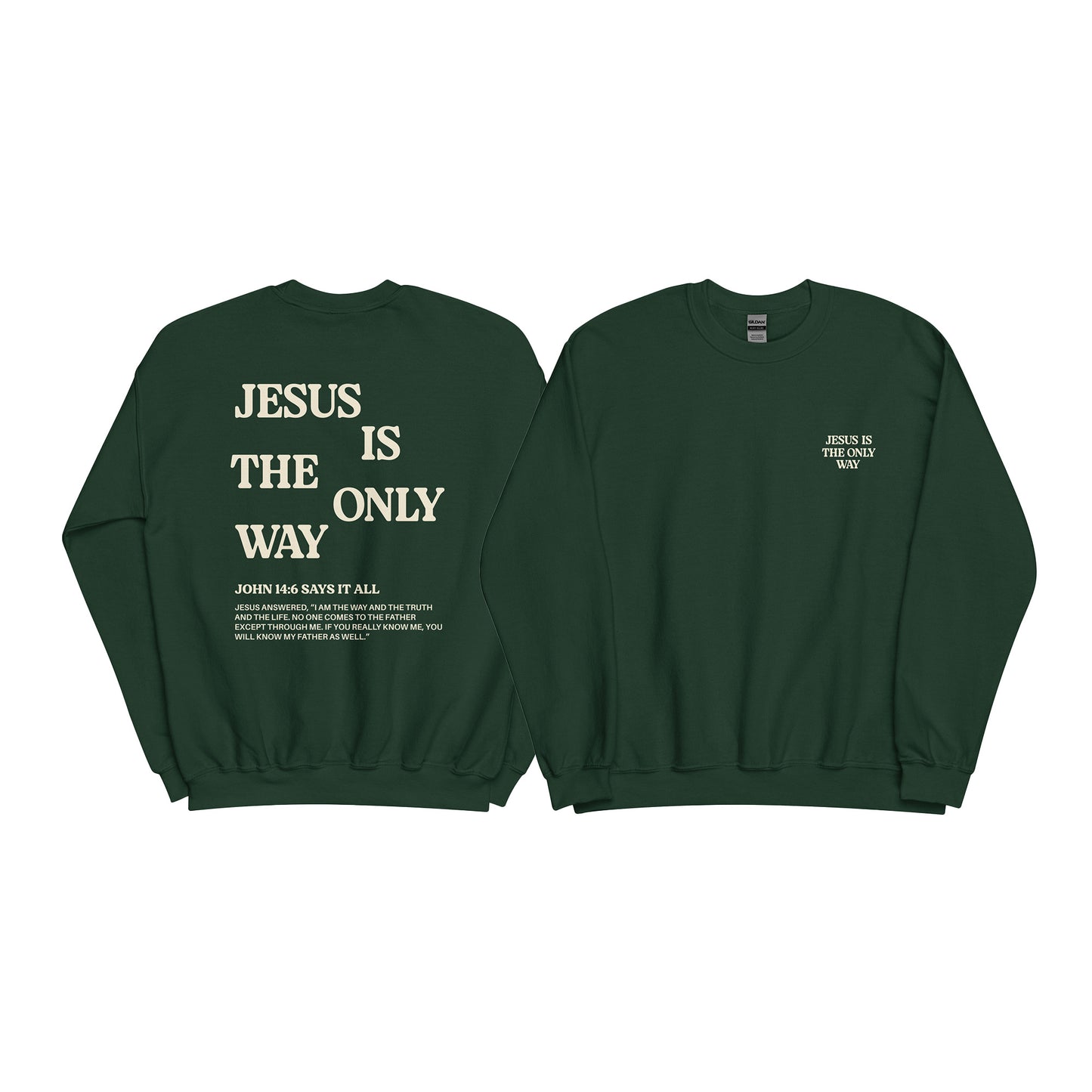 Christian Sweater "Jesus is the only way"