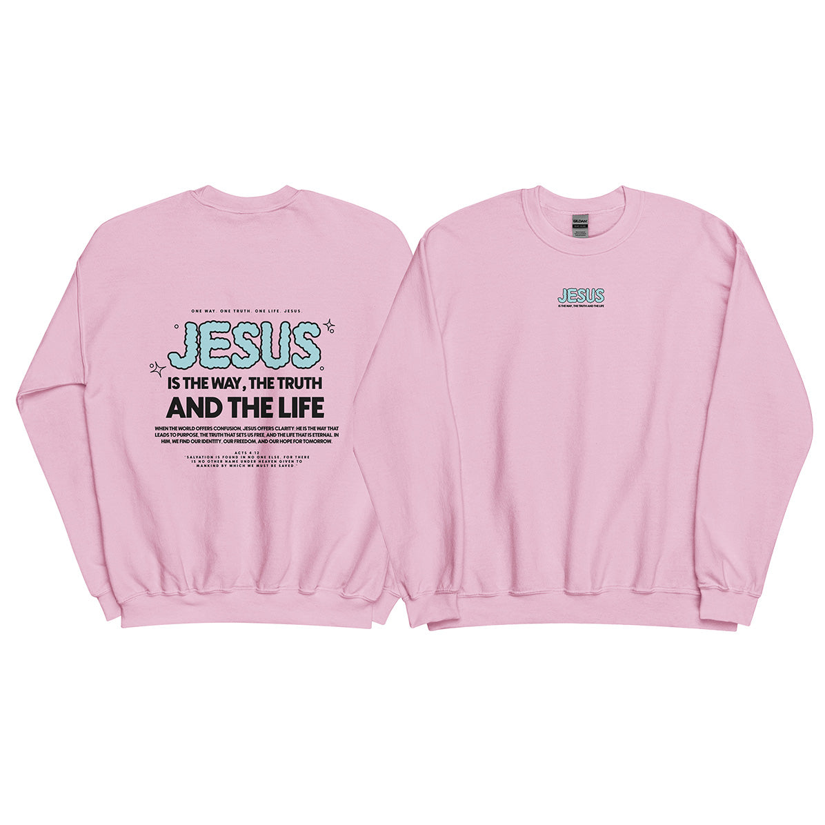 Christian Sweater "Jesus is the way, the truth and the life" Unisex