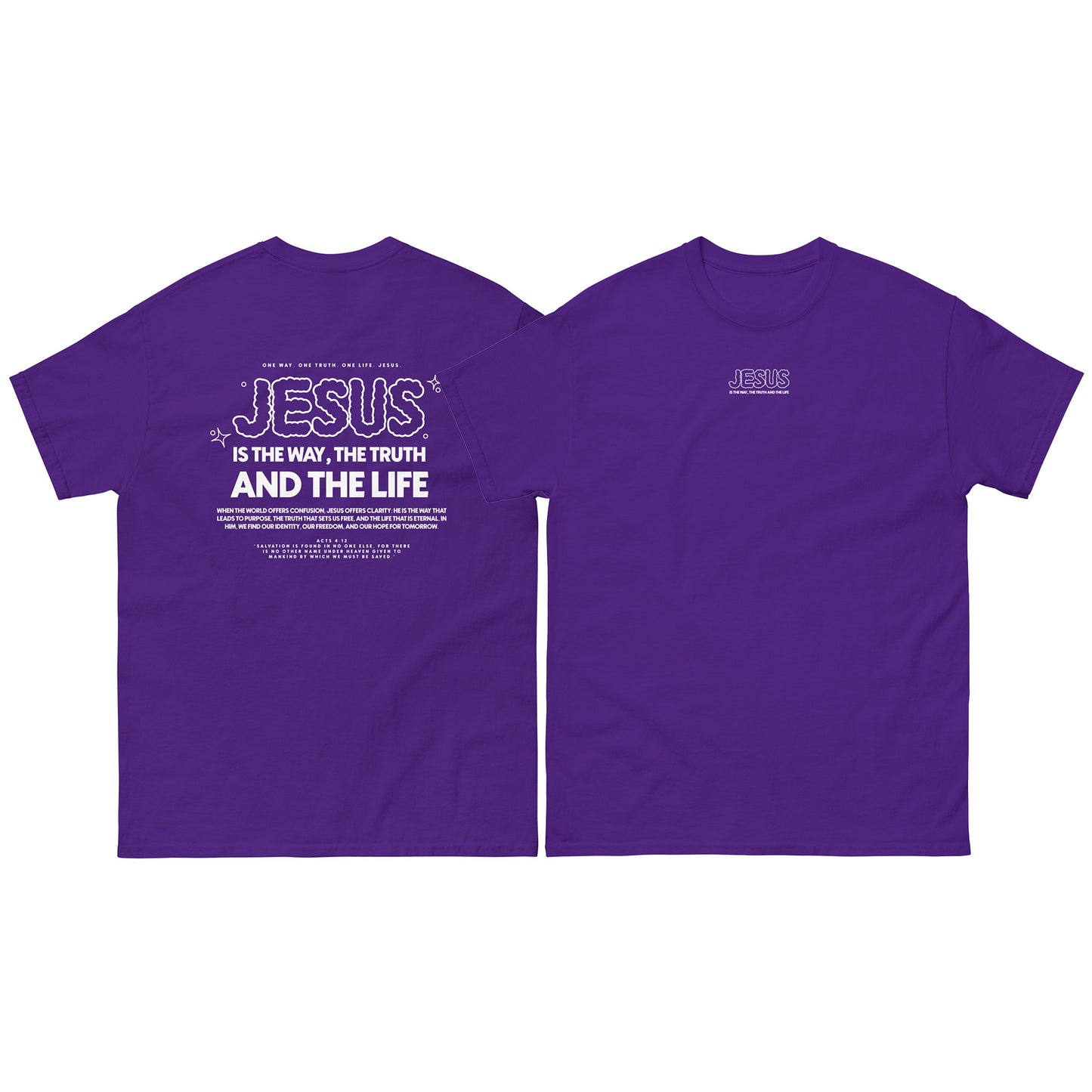 Christian T-shirt "Jesus is the way, the truth and the life" Unisex