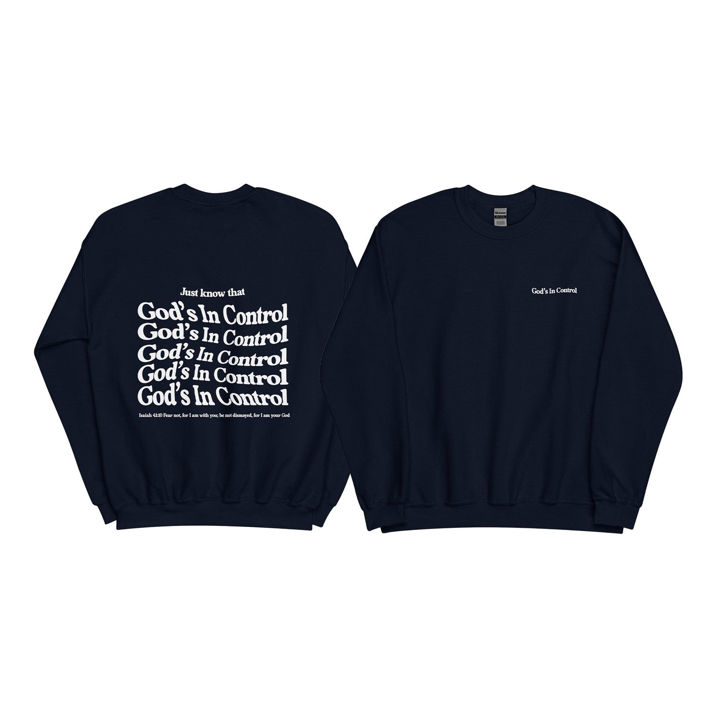 Christian Sweater "God's in control" Unisex