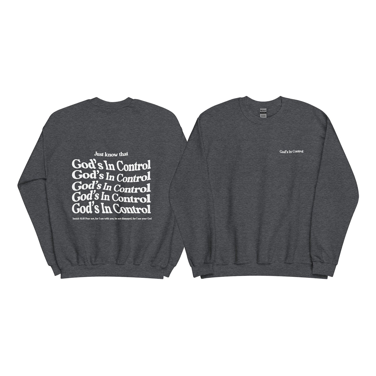 Christian Sweater "God's in control" Unisex