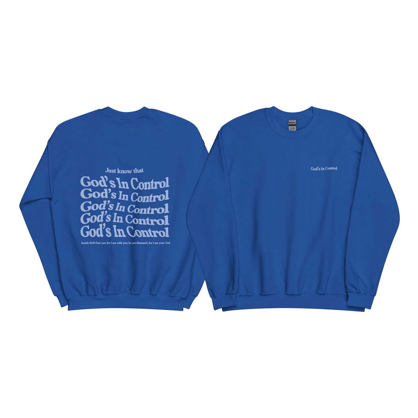 Christian Sweater "God's in control" Unisex