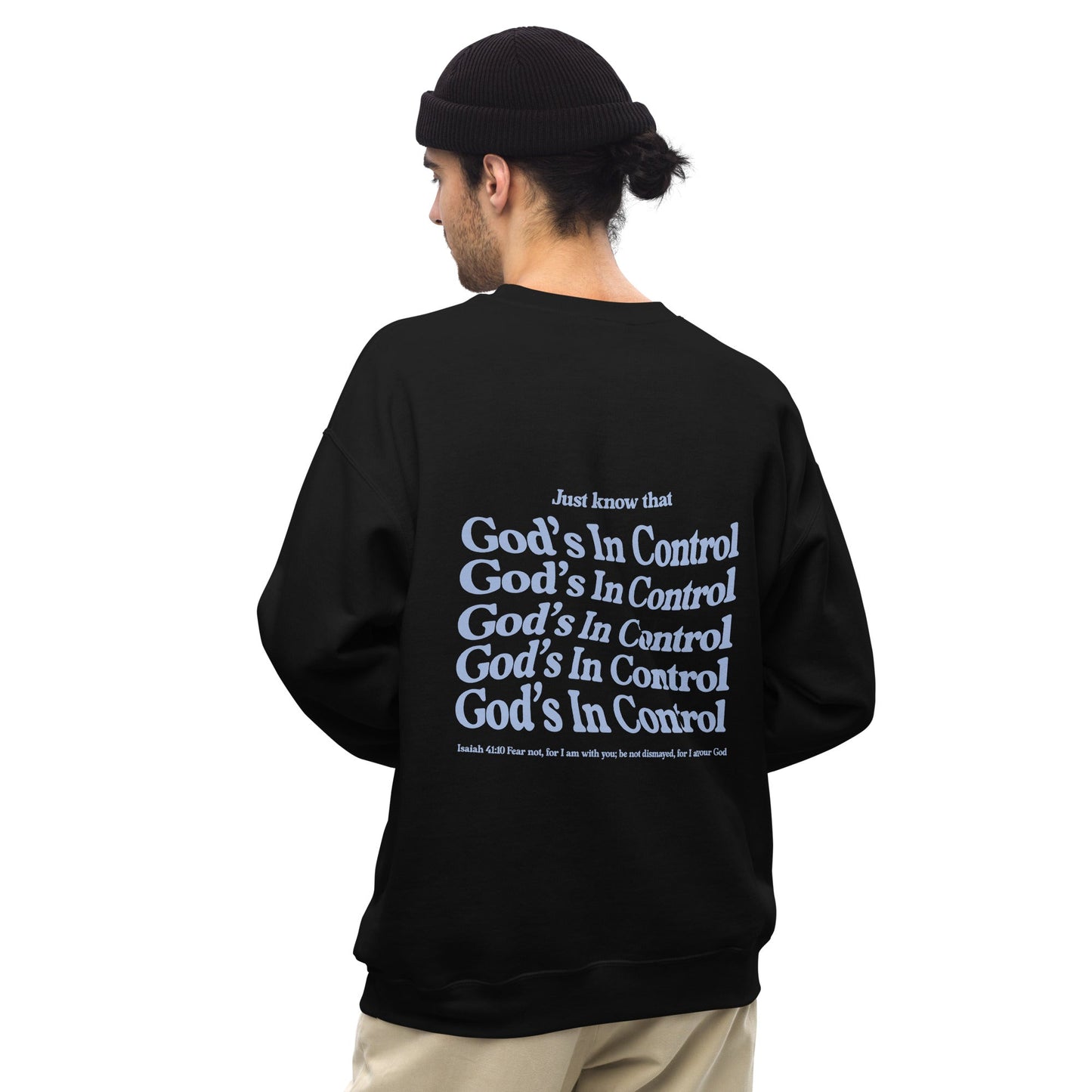 Christian Sweater "God's in control" Unisex