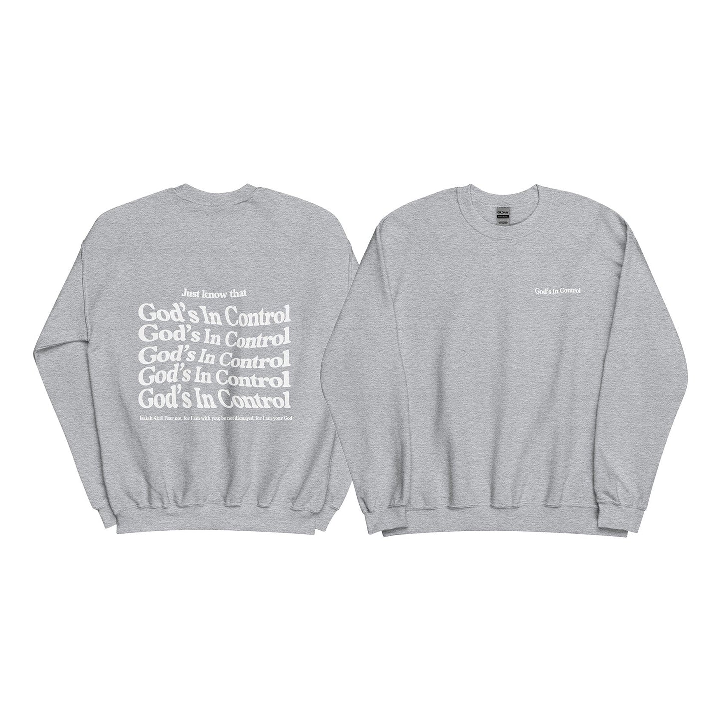 Christian Sweater "God's in control" Unisex