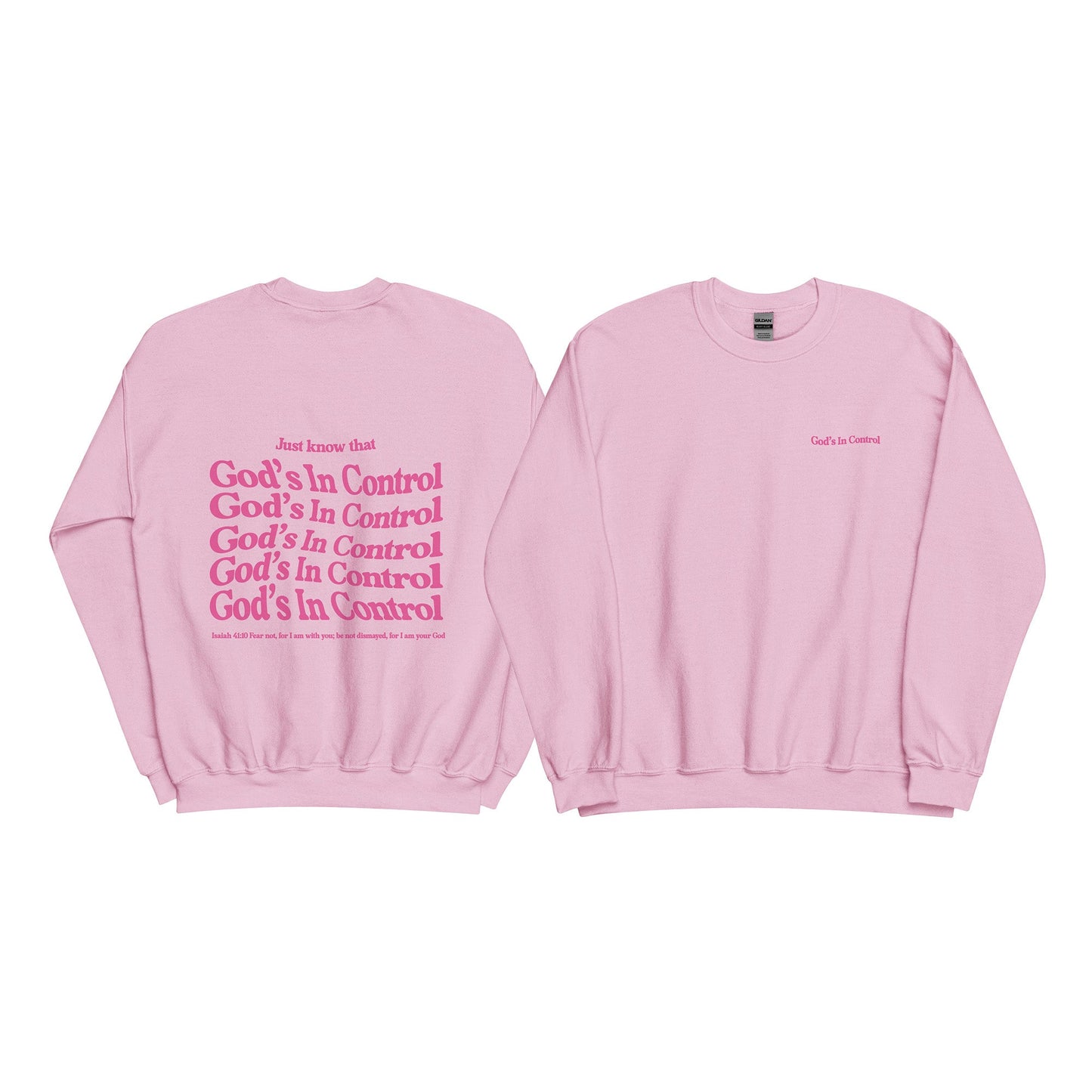 Christian Sweater "God's in control" Unisex