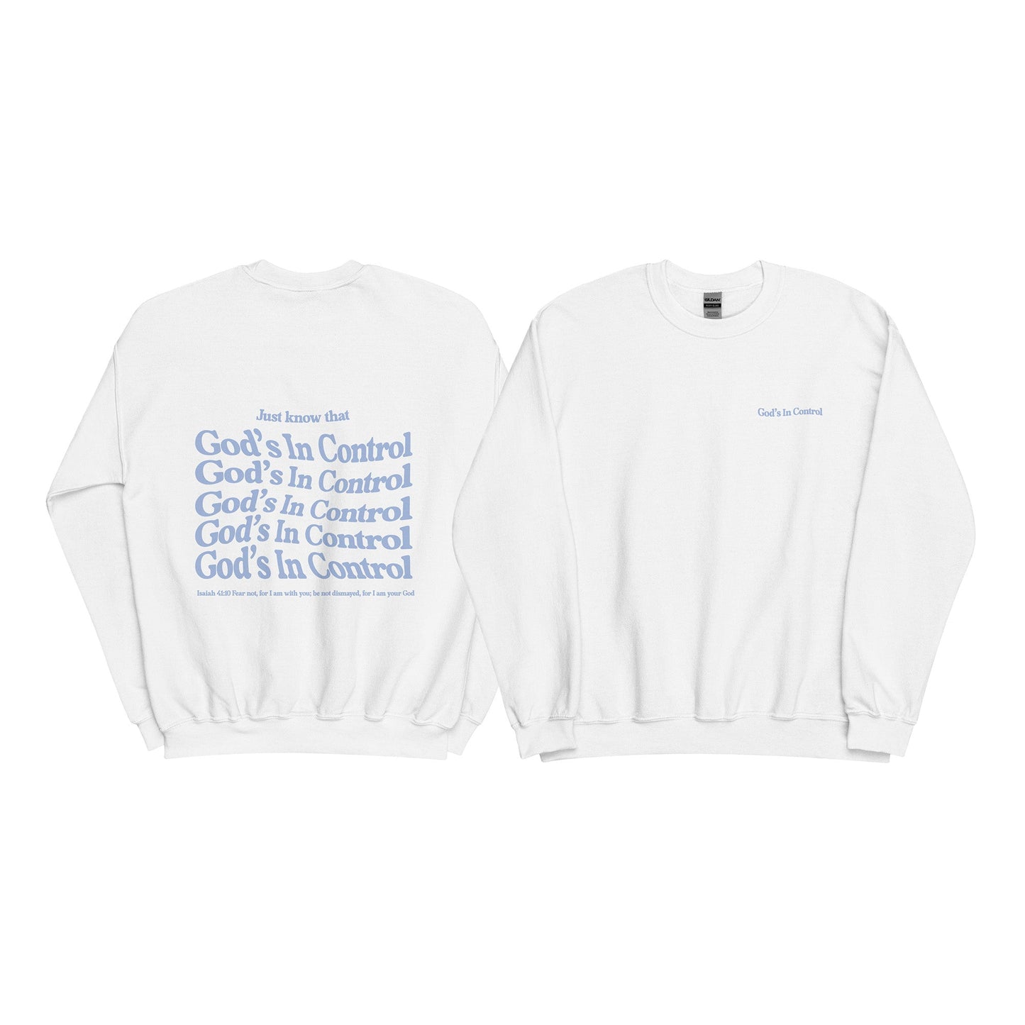 Christian Sweater "God's in control" Unisex