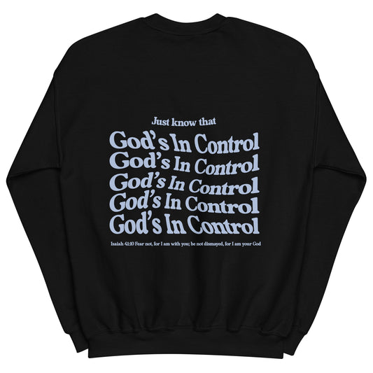 Christian Sweater "God's in control" Unisex