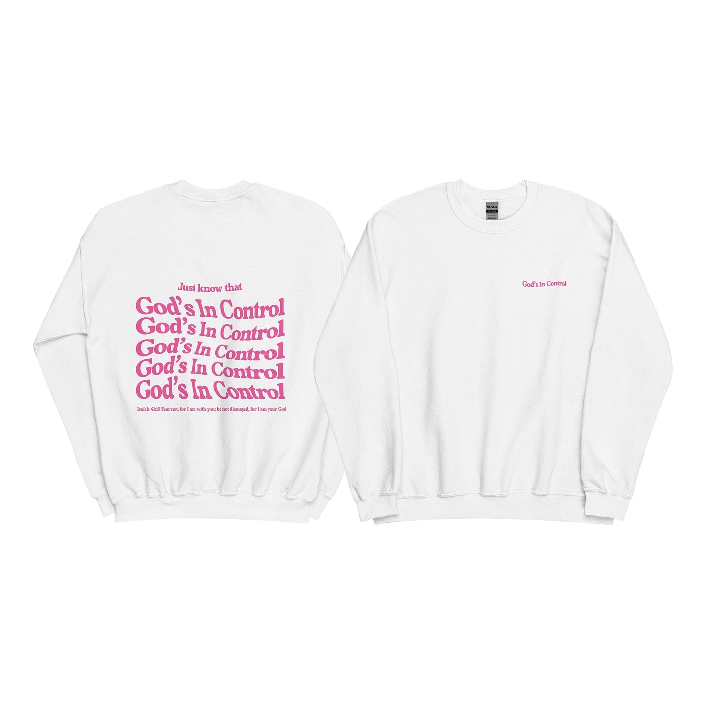 Christian Sweater "God's in control" Unisex