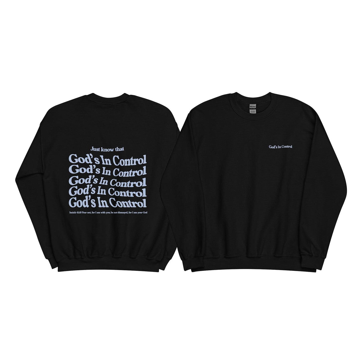 Christian Sweater "God's in control" Unisex