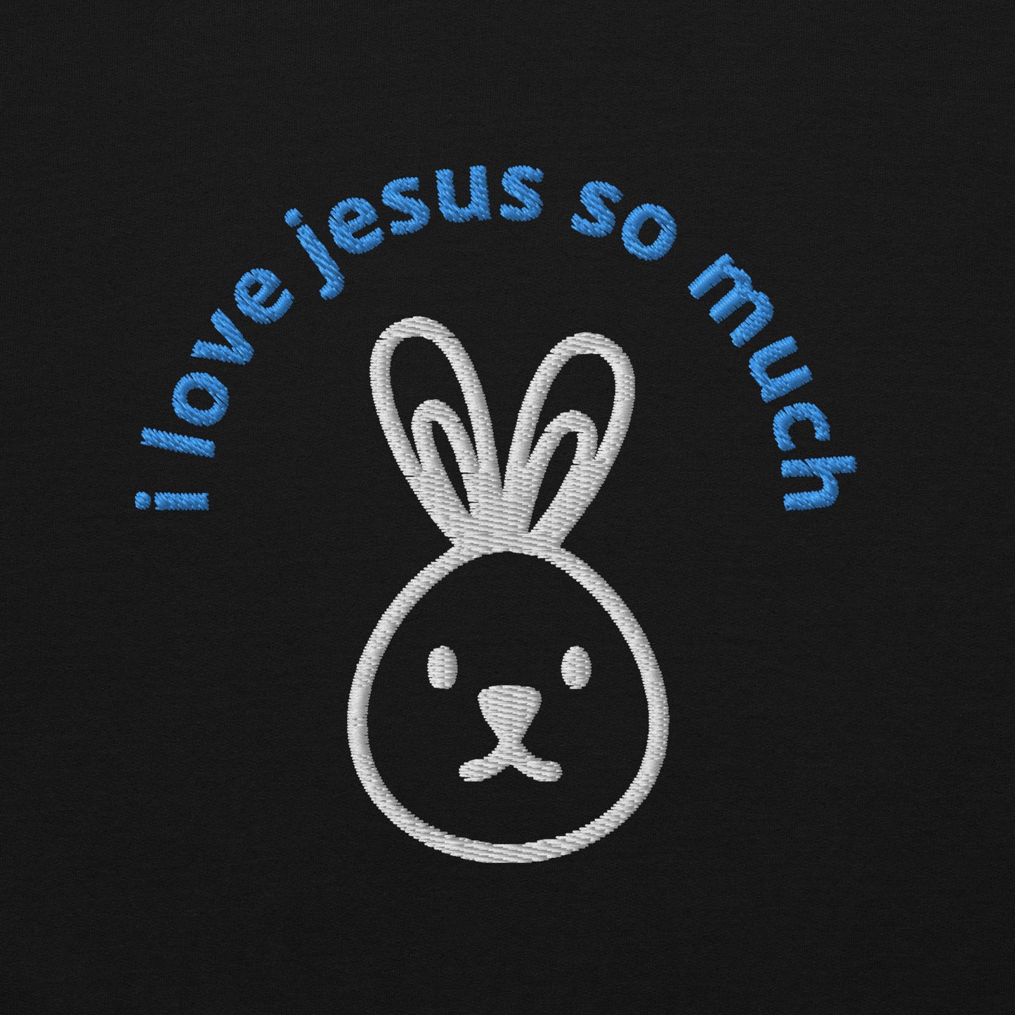 Christian T-shirt Bunny "I Love Jesus So Much"