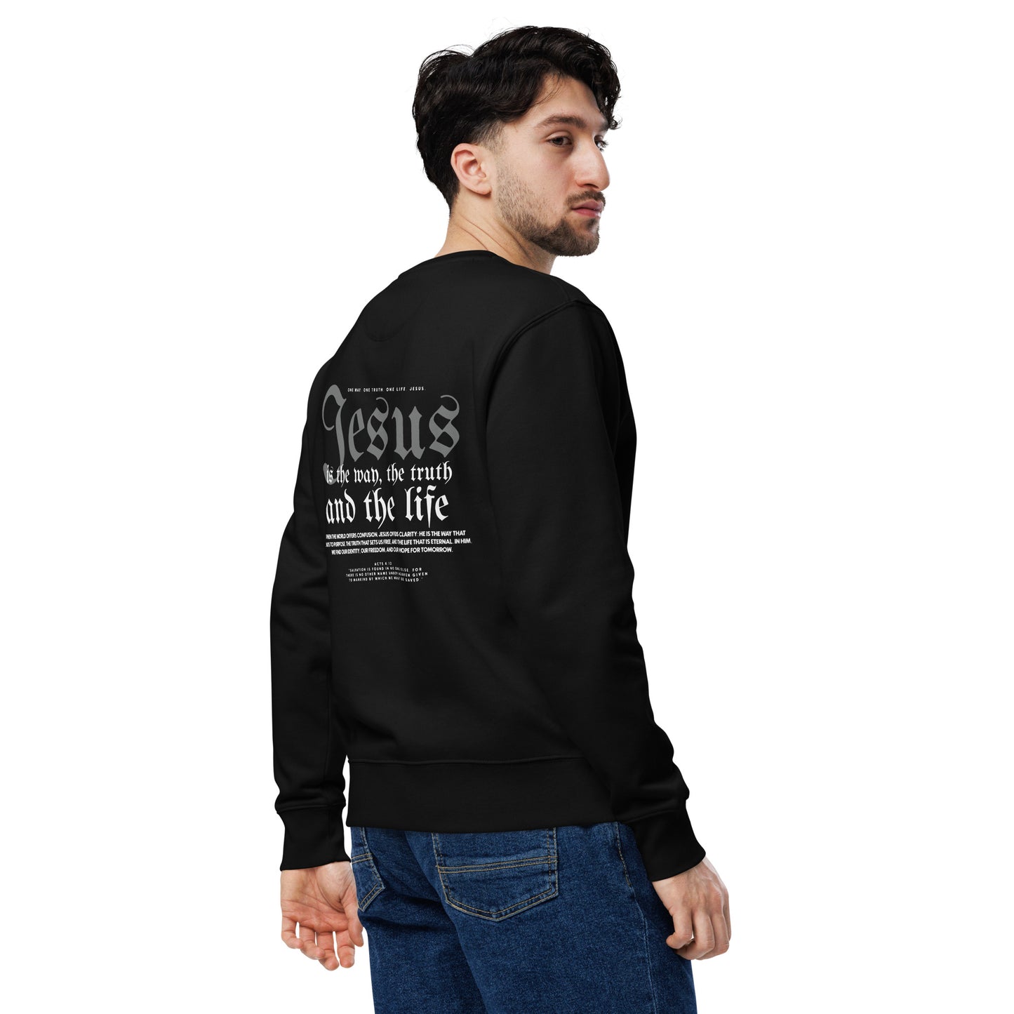 Christian Sweater "Jesus is the way, the truth and the life" Version 2. Unisex